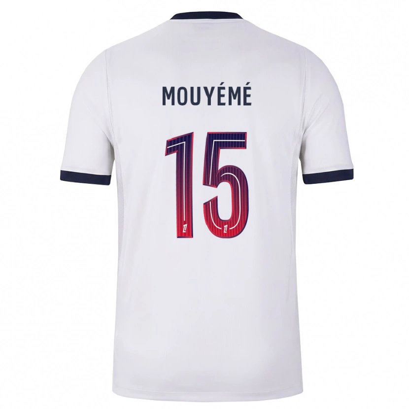Danxen Damen Théo Mouyémé #15 Weiß Schwarz Rot Auswärtstrikot Trikot 2026/27 T-Shirt Österreich