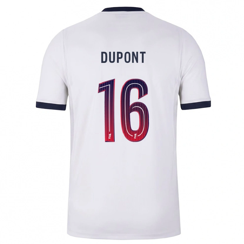 Danxen Damen Raphaël Dupont #16 Weiß Schwarz Rot Auswärtstrikot Trikot 2026/27 T-Shirt Österreich