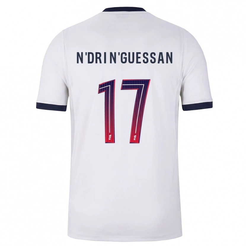 Danxen Damen Landry N'dri N'guessan #17 Weiß Schwarz Rot Auswärtstrikot Trikot 2026/27 T-Shirt Österreich