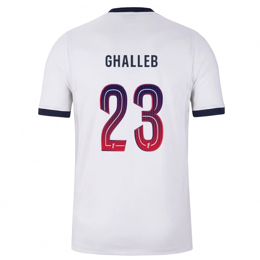 Danxen Damen Edem Ghalleb #23 Weiß Schwarz Rot Auswärtstrikot Trikot 2026/27 T-Shirt Österreich