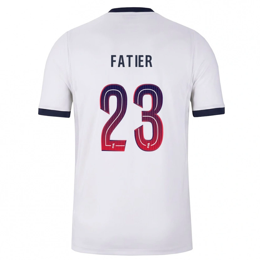 Danxen Damen Noémie Fatier #23 Weiß Schwarz Rot Auswärtstrikot Trikot 2026/27 T-Shirt Österreich