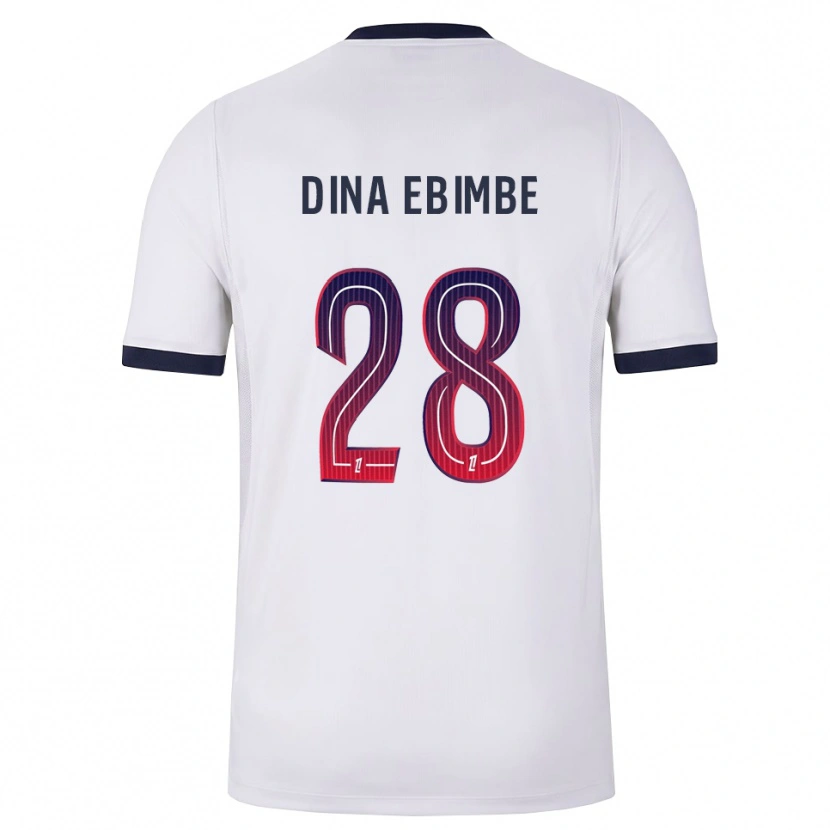 Danxen Damen Eric Junior Dina Ebimbe #28 Weiß Schwarz Rot Auswärtstrikot Trikot 2026/27 T-Shirt Österreich