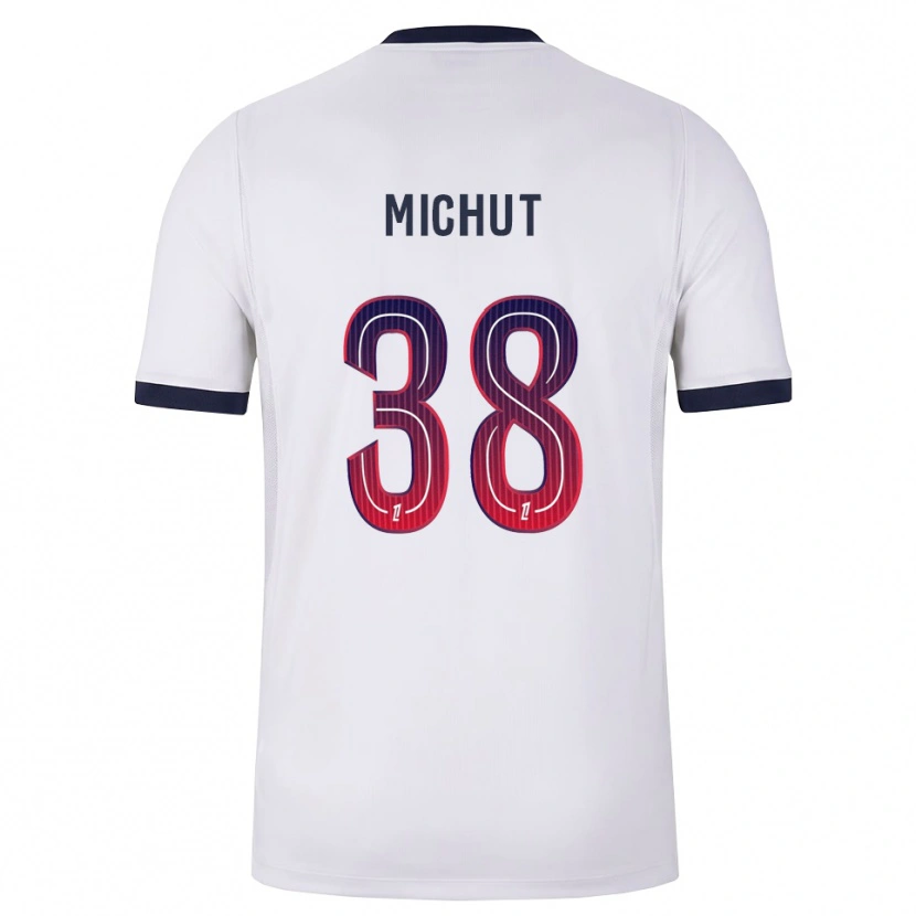 Danxen Damen Edouard Michut #38 Weiß Schwarz Rot Auswärtstrikot Trikot 2026/27 T-Shirt Österreich