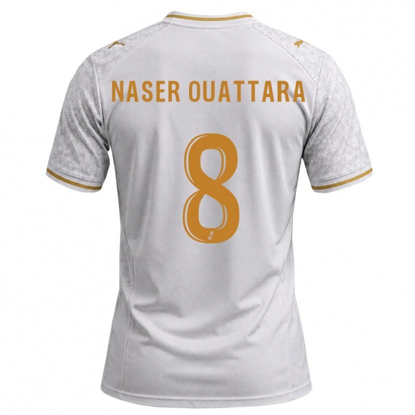 Danxen Damen Papus Naser Ouattara #8 Weiß Grau Goldrute Auswärtstrikot Trikot 2026/27 T-Shirt Österreich