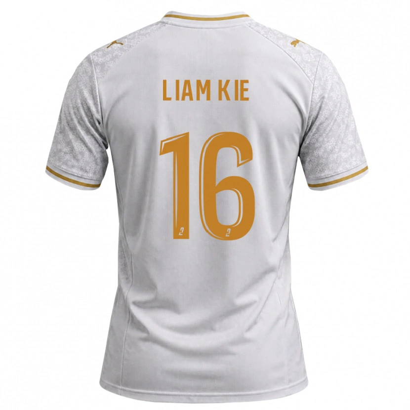 Danxen Damen Khalil-Liam Kie #16 Weiß Grau Goldrute Auswärtstrikot Trikot 2026/27 T-Shirt Österreich