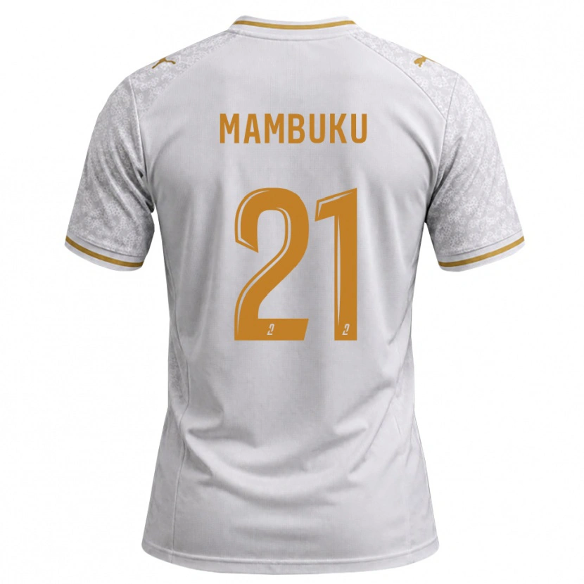 Danxen Damen Jean Mambuku #21 Weiß Grau Goldrute Auswärtstrikot Trikot 2026/27 T-Shirt Österreich