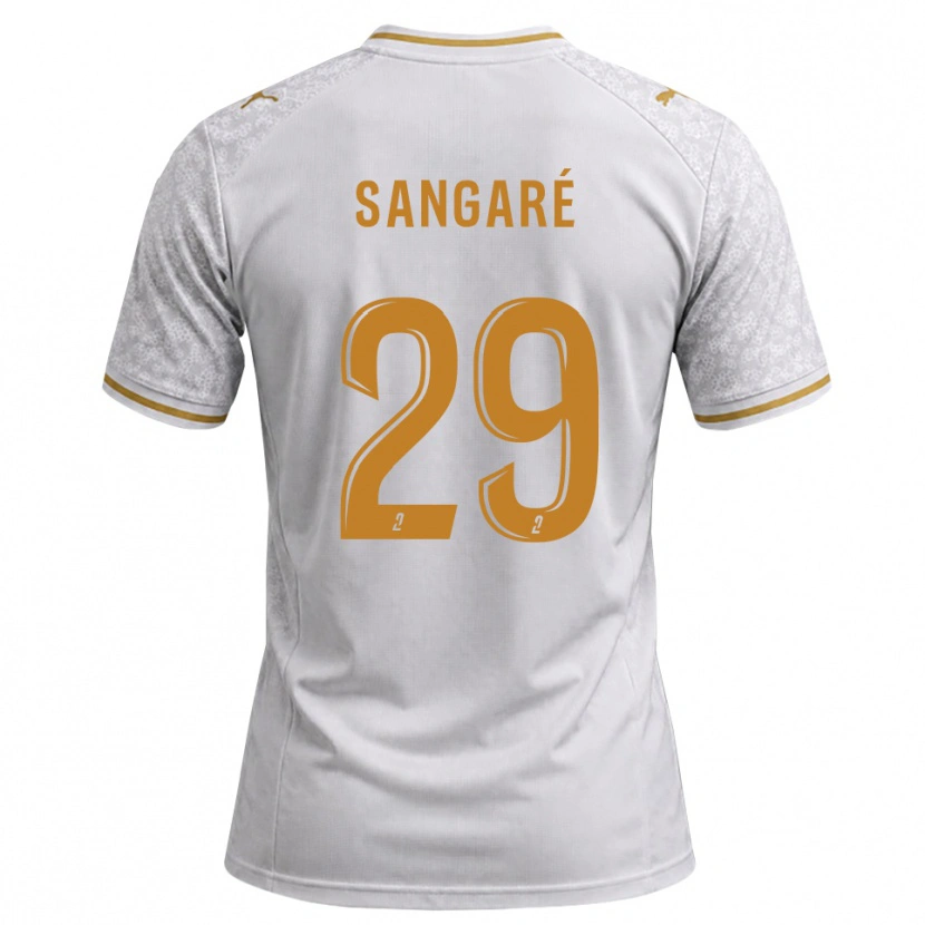 Danxen Damen Hawa Sangaré #29 Weiß Grau Goldrute Auswärtstrikot Trikot 2026/27 T-Shirt Österreich