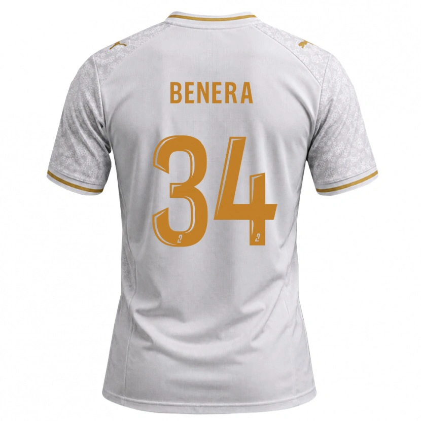 Danxen Damen Ummene Benera #34 Weiß Grau Goldrute Auswärtstrikot Trikot 2026/27 T-Shirt Österreich