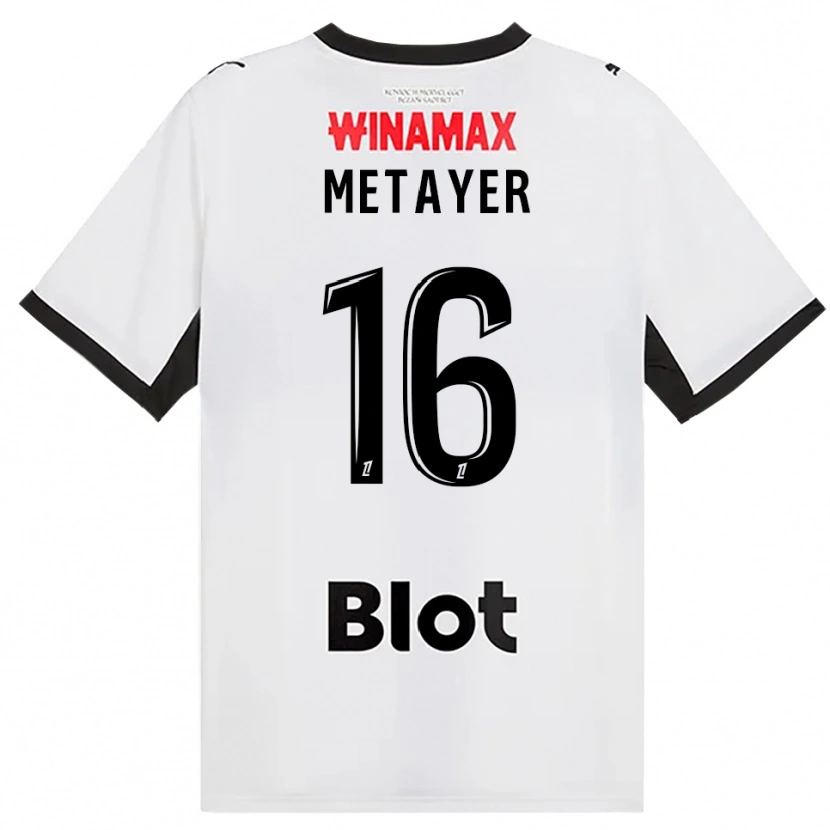 Danxen Damen Maxence Metayer #16 Schwarz Weiß Rot Auswärtstrikot Trikot 2026/27 T-Shirt Österreich