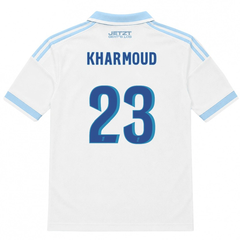 Danxen Damen Rayan Kharmoud #23 Hellblau Weiß Rot Auswärtstrikot Trikot 2026/27 T-Shirt Österreich