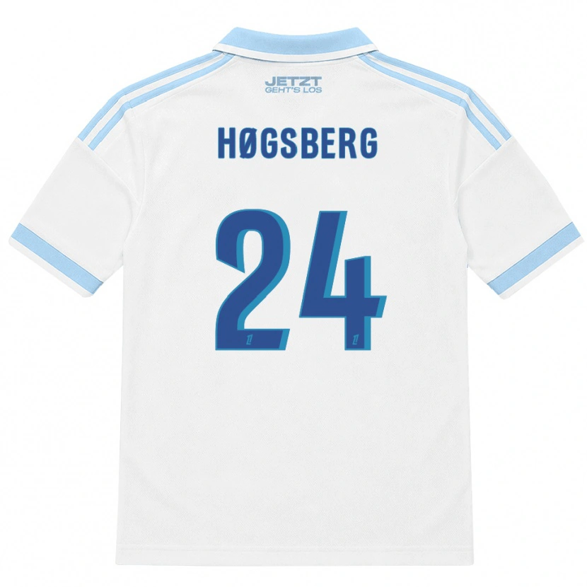 Danxen Damen Lucas Høgsberg #24 Hellblau Weiß Rot Auswärtstrikot Trikot 2026/27 T-Shirt Österreich