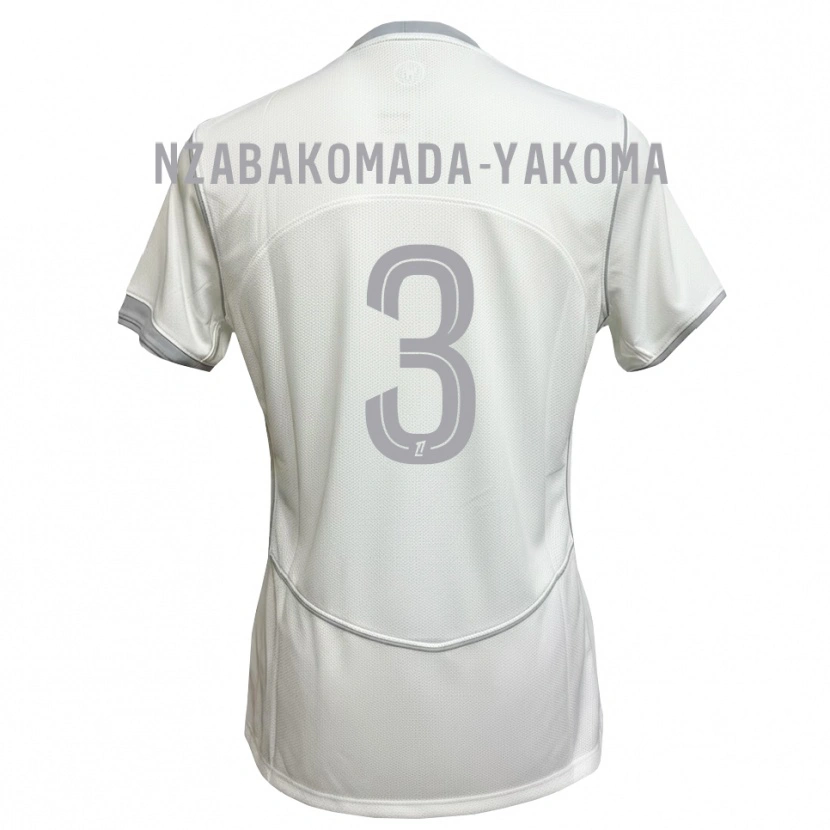 Danxen Damen Raphaël Nzabakomada-Yakoma #3 Weiß Grau Auswärtstrikot Trikot 2026/27 T-Shirt Österreich