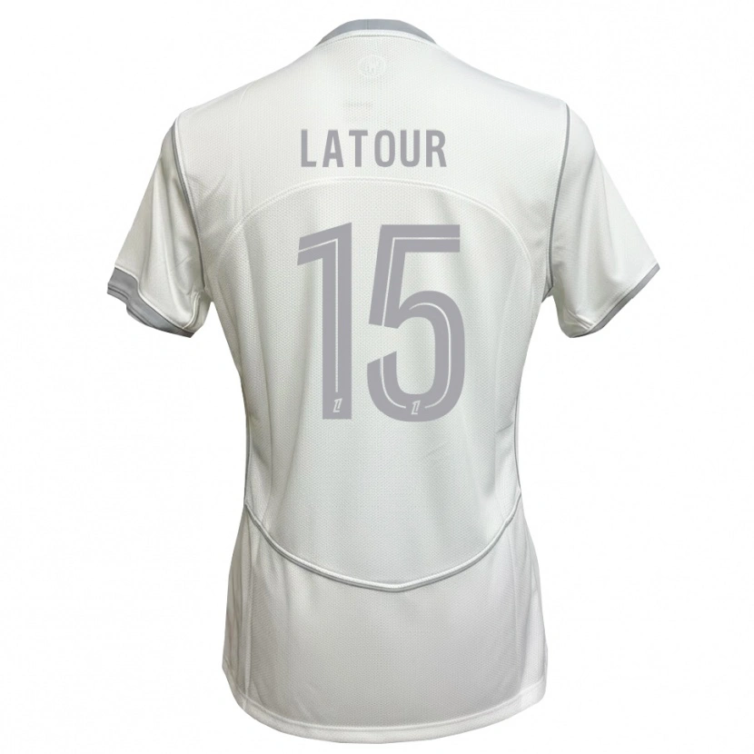 Danxen Damen Léo Latour #15 Weiß Grau Auswärtstrikot Trikot 2026/27 T-Shirt Österreich