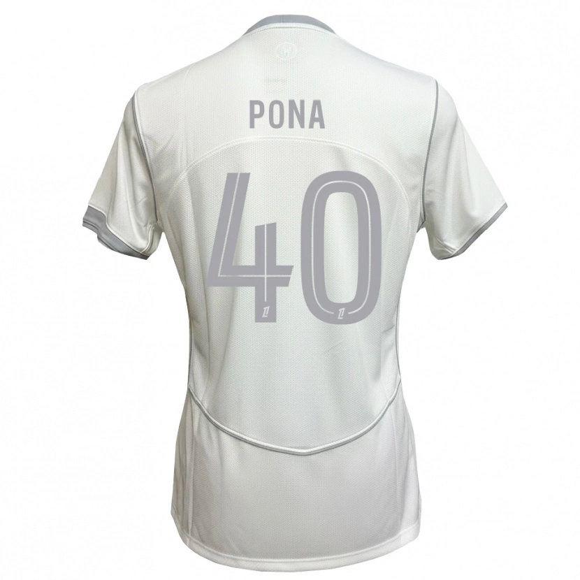 Danxen Damen Oumar Pona #40 Weiß Grau Auswärtstrikot Trikot 2026/27 T-Shirt Österreich