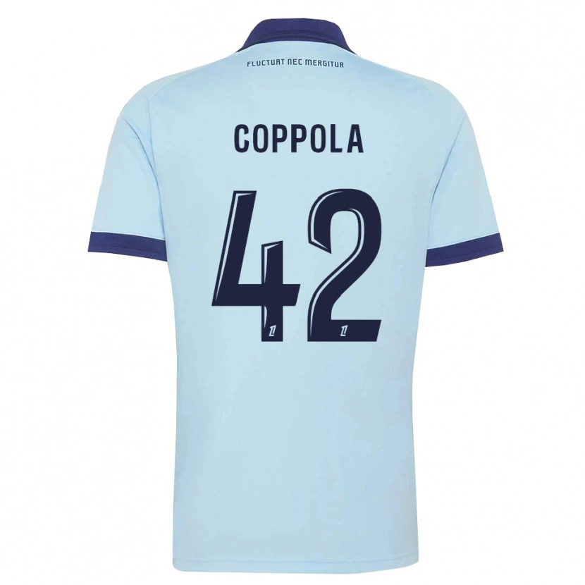 Danxen Damen Diego Coppola #42 Kornblumenblau Schwarz Auswärtstrikot Trikot 2026/27 T-Shirt Österreich