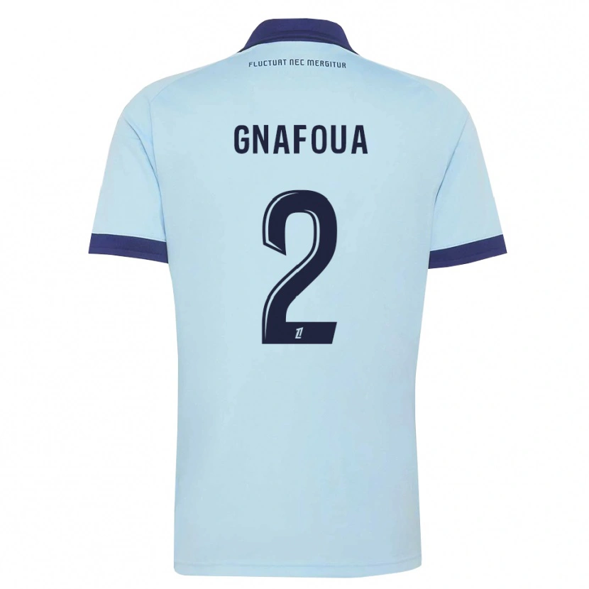 Danxen Damen Isaac Gnafoua #2 Kornblumenblau Schwarz Auswärtstrikot Trikot 2026/27 T-Shirt Österreich
