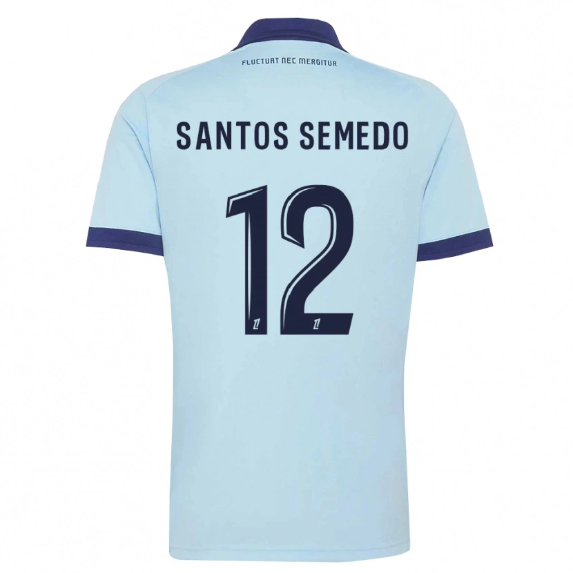 Danxen Damen Ilyes Dos Santos Semedo #12 Kornblumenblau Schwarz Auswärtstrikot Trikot 2026/27 T-Shirt Österreich