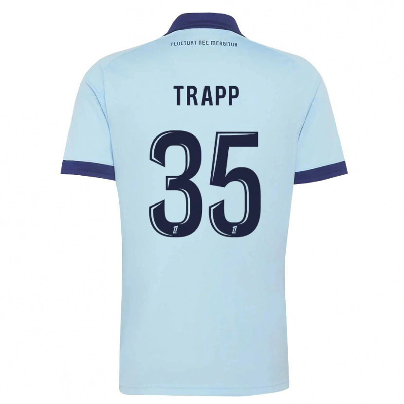 Danxen Damen Kevin Trapp #35 Kornblumenblau Schwarz Auswärtstrikot Trikot 2026/27 T-Shirt Österreich