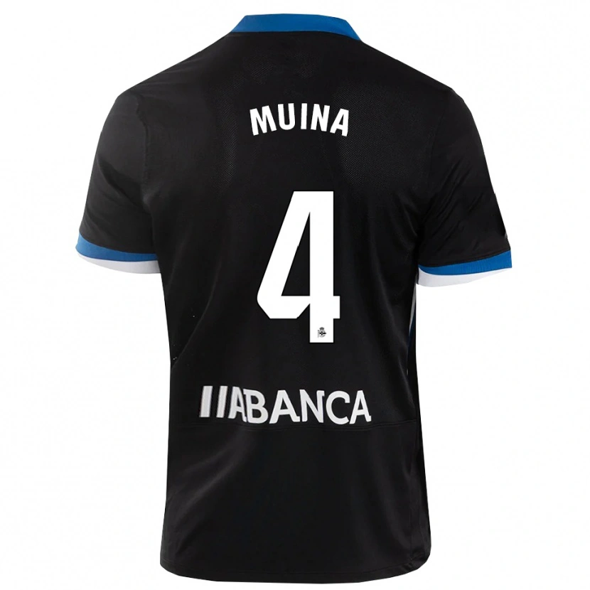 Danxen Damen Henar Muiña #4 Schwarz Blau Weiß Auswärtstrikot Trikot 2026/27 T-Shirt Österreich