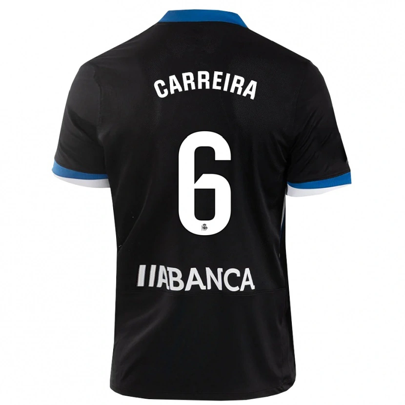 Danxen Damen David Carreira #6 Schwarz Blau Weiß Auswärtstrikot Trikot 2026/27 T-Shirt Österreich