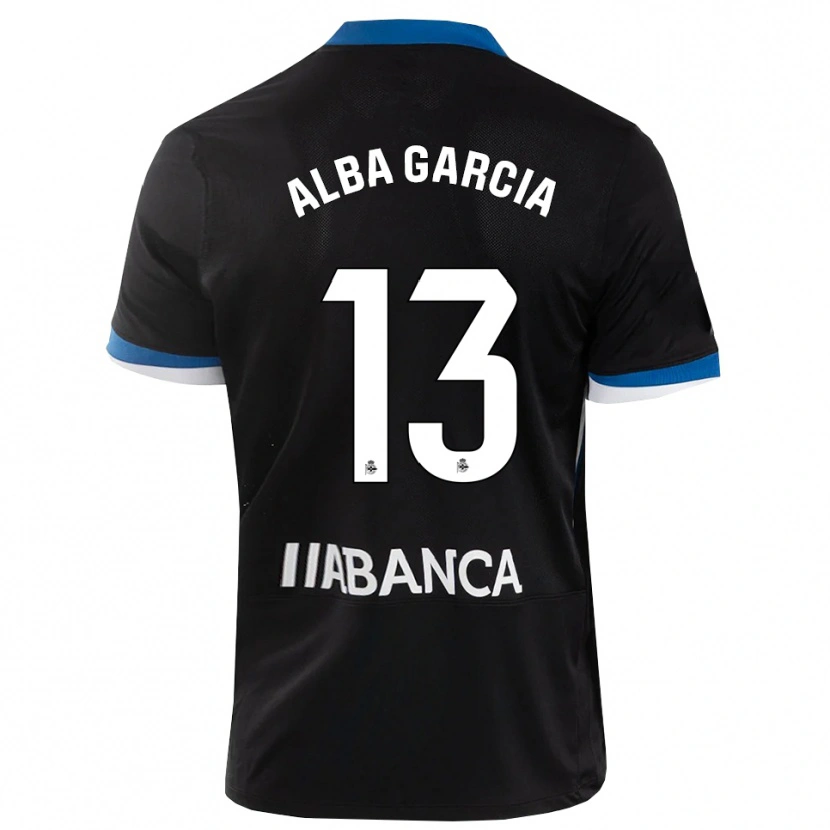 Danxen Damen Lucía Alba García #13 Schwarz Blau Weiß Auswärtstrikot Trikot 2026/27 T-Shirt Österreich