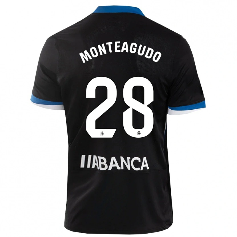 Danxen Damen Paula Monteagudo #28 Schwarz Blau Weiß Auswärtstrikot Trikot 2026/27 T-Shirt Österreich