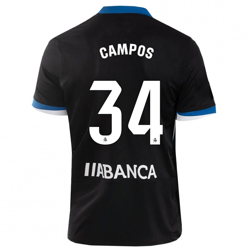 Danxen Damen Xabi Campos #34 Schwarz Blau Weiß Auswärtstrikot Trikot 2026/27 T-Shirt Österreich