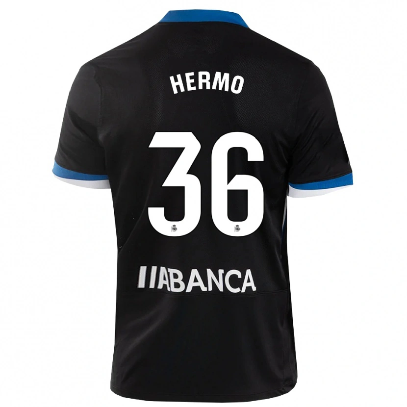 Danxen Damen Mario Hermo #36 Schwarz Blau Weiß Auswärtstrikot Trikot 2026/27 T-Shirt Österreich