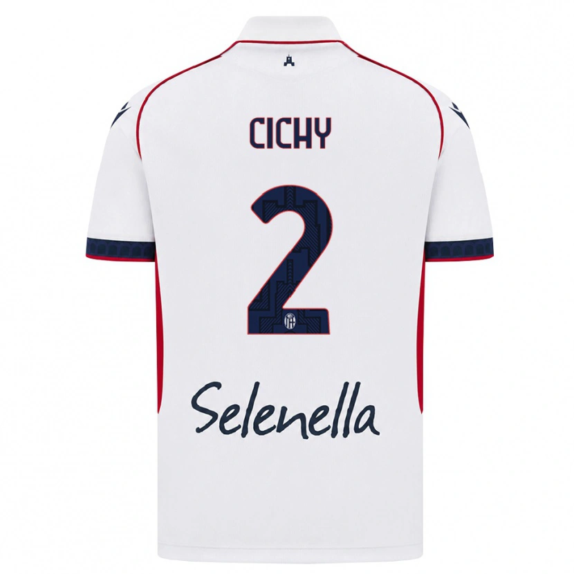 Danxen Damen Natan Cichy #2 Weiß Rot Königsblau Auswärtstrikot Trikot 2026/27 T-Shirt Österreich