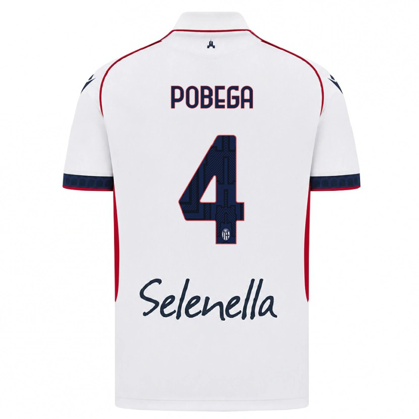 Danxen Damen Tommaso Pobega #4 Weiß Rot Königsblau Auswärtstrikot Trikot 2026/27 T-Shirt Österreich