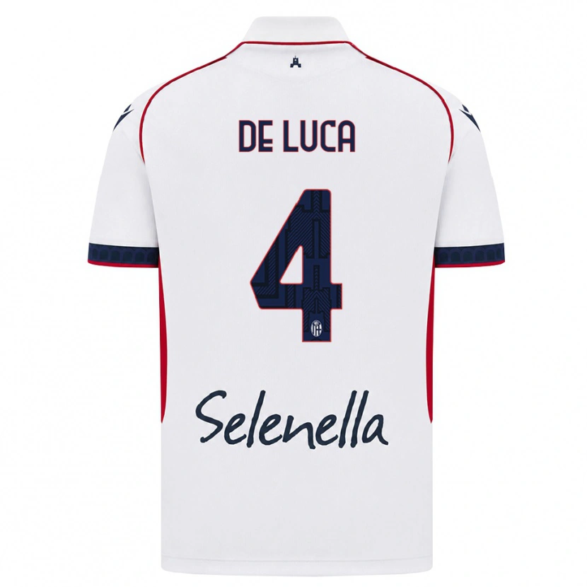 Danxen Damen Alessandro De Luca #4 Weiß Rot Königsblau Auswärtstrikot Trikot 2026/27 T-Shirt Österreich