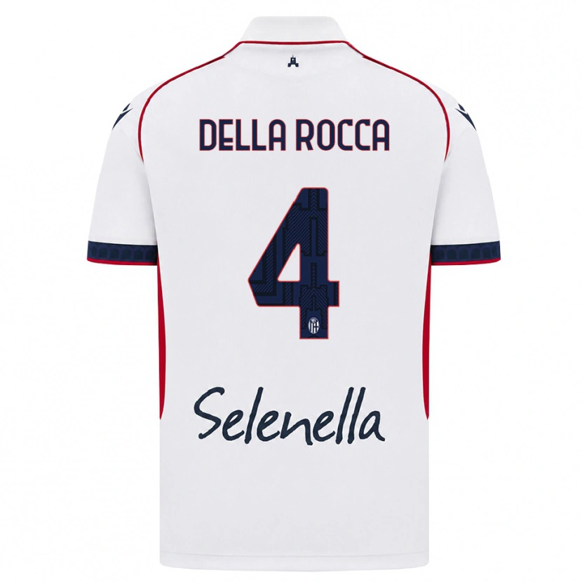Danxen Damen Manuel Della Rocca #4 Weiß Rot Königsblau Auswärtstrikot Trikot 2026/27 T-Shirt Österreich
