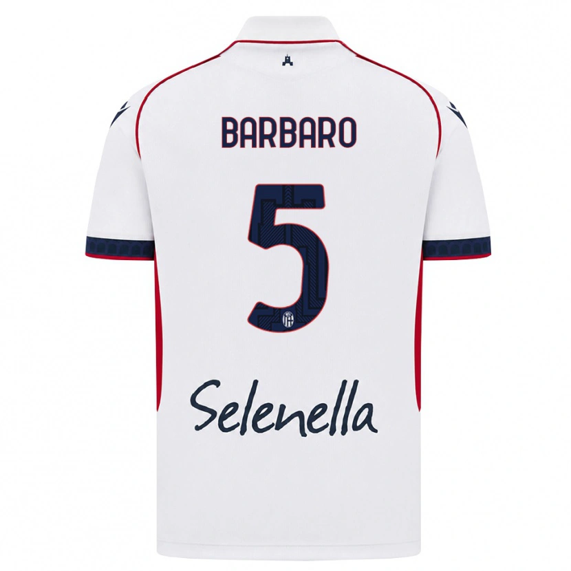 Danxen Damen Elia Barbaro #5 Weiß Rot Königsblau Auswärtstrikot Trikot 2026/27 T-Shirt Österreich