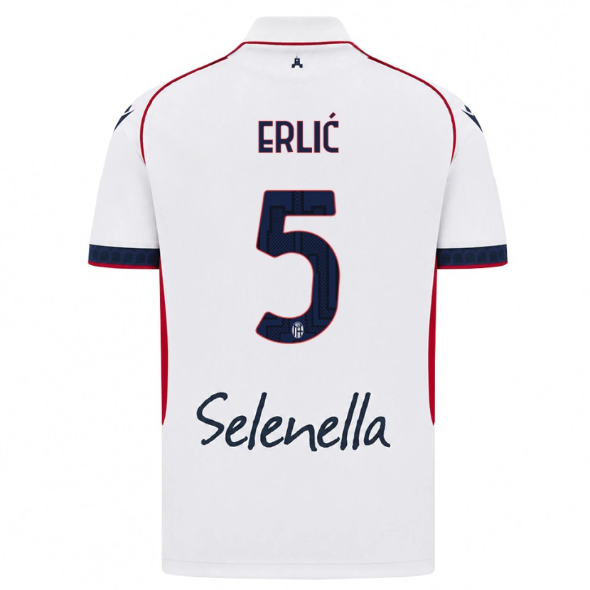 Danxen Damen Martin Erlić #5 Weiß Rot Königsblau Auswärtstrikot Trikot 2026/27 T-Shirt Österreich