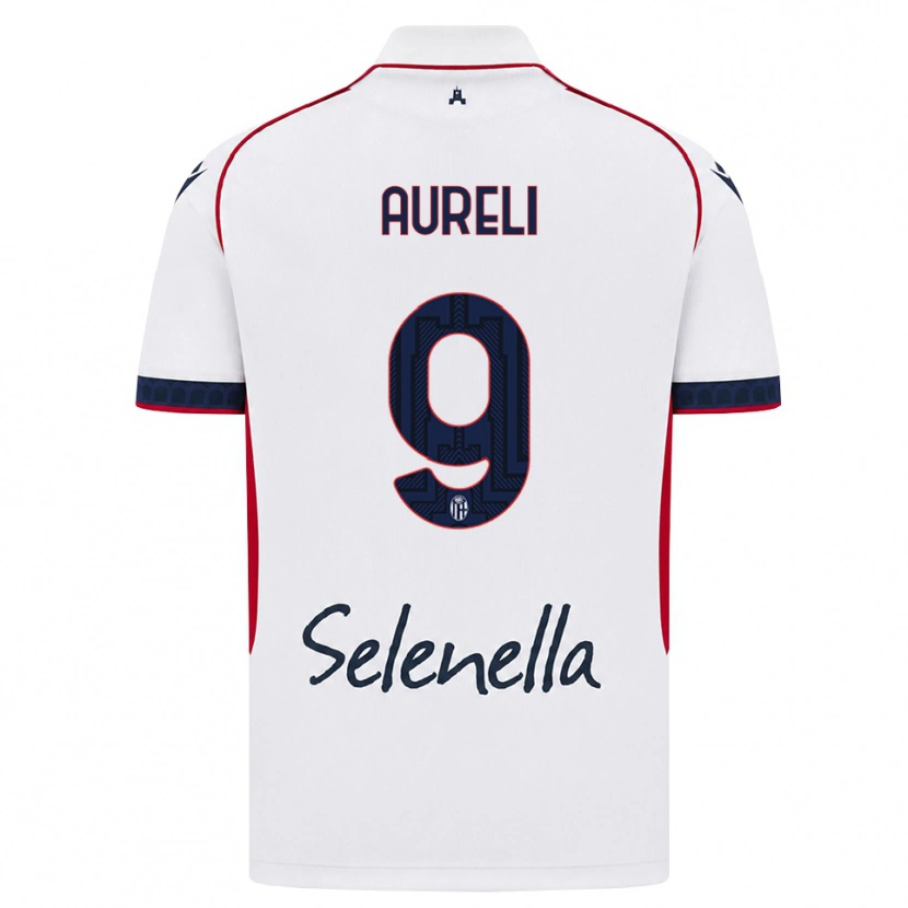 Danxen Damen Valerio Aureli #9 Weiß Rot Königsblau Auswärtstrikot Trikot 2026/27 T-Shirt Österreich
