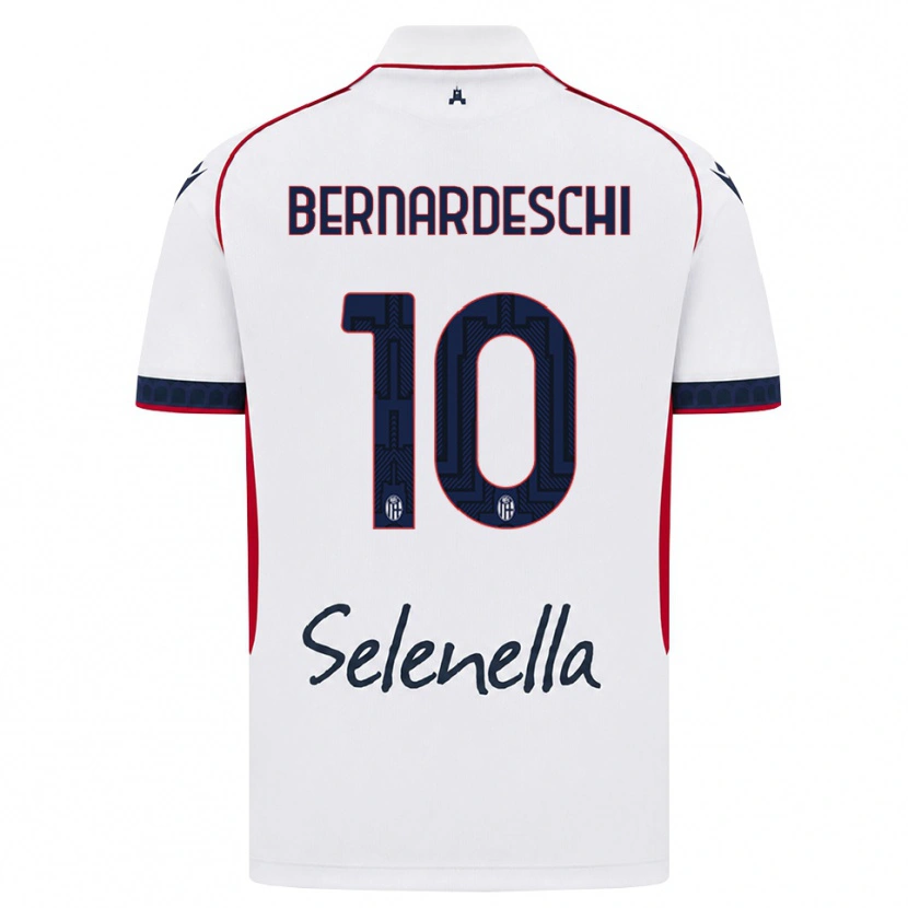 Danxen Damen Federico Bernardeschi #10 Weiß Rot Königsblau Auswärtstrikot Trikot 2026/27 T-Shirt Österreich