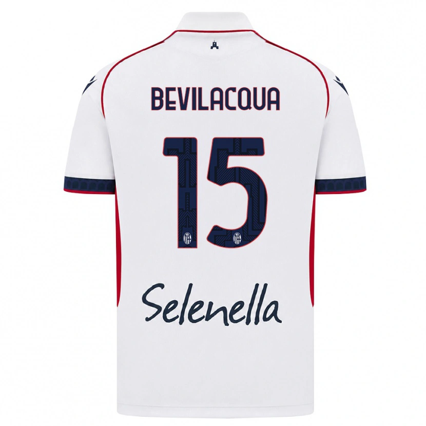Danxen Damen Vincenzo Bevilacqua #15 Weiß Rot Königsblau Auswärtstrikot Trikot 2026/27 T-Shirt Österreich