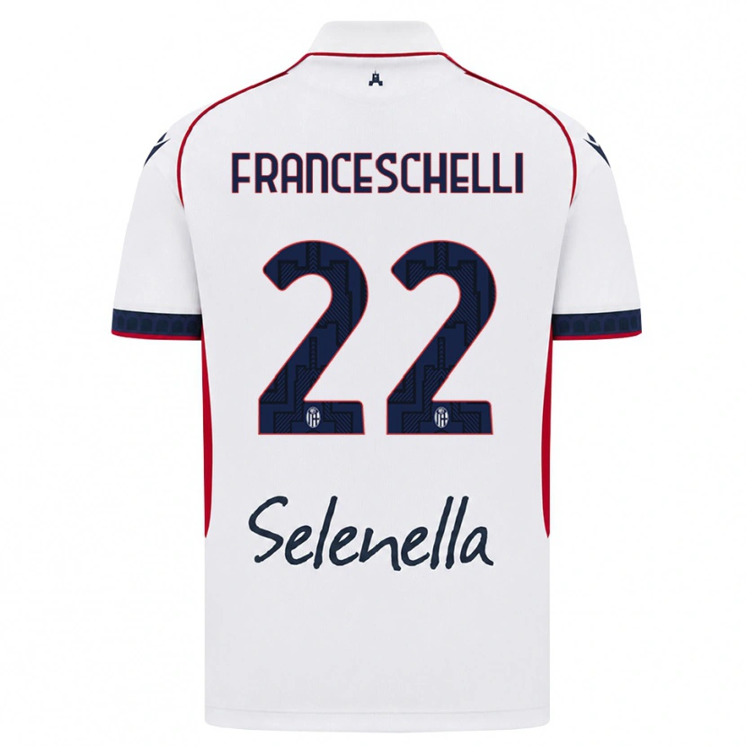 Danxen Damen Matteo Franceschelli #22 Weiß Rot Königsblau Auswärtstrikot Trikot 2026/27 T-Shirt Österreich