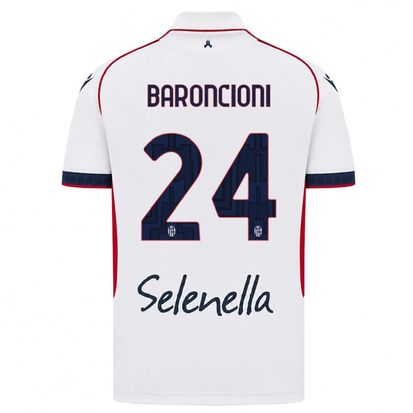 Danxen Damen Davide Baroncioni #24 Weiß Rot Königsblau Auswärtstrikot Trikot 2026/27 T-Shirt Österreich