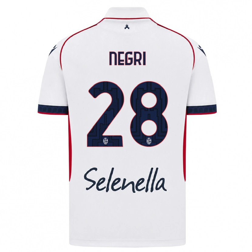 Danxen Damen Simone Negri #28 Weiß Rot Königsblau Auswärtstrikot Trikot 2026/27 T-Shirt Österreich