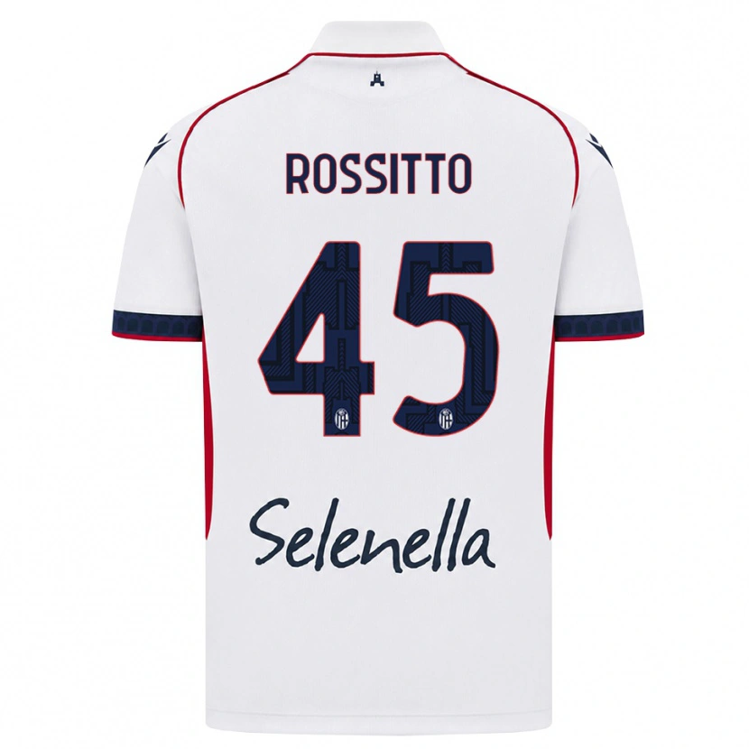 Danxen Damen Niccoló Rossitto #45 Weiß Rot Königsblau Auswärtstrikot Trikot 2026/27 T-Shirt Österreich