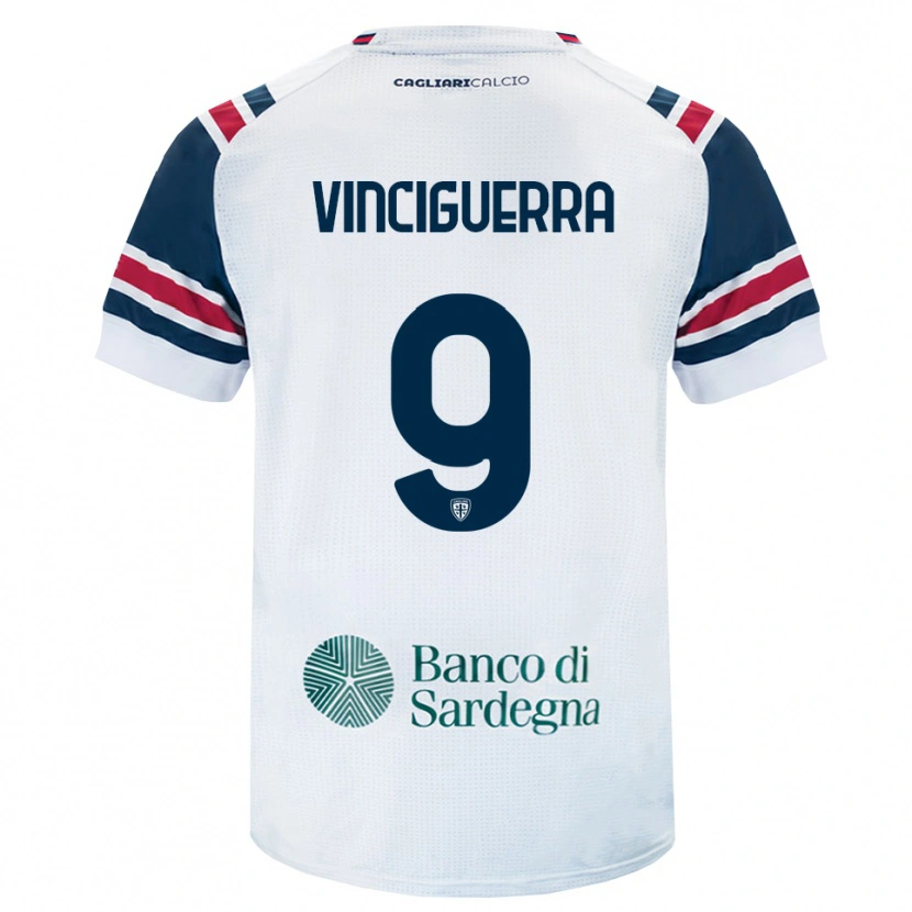 Danxen Damen Alessandro Vinciguerra #9 Weiß Rot Grün Auswärtstrikot Trikot 2026/27 T-Shirt Österreich