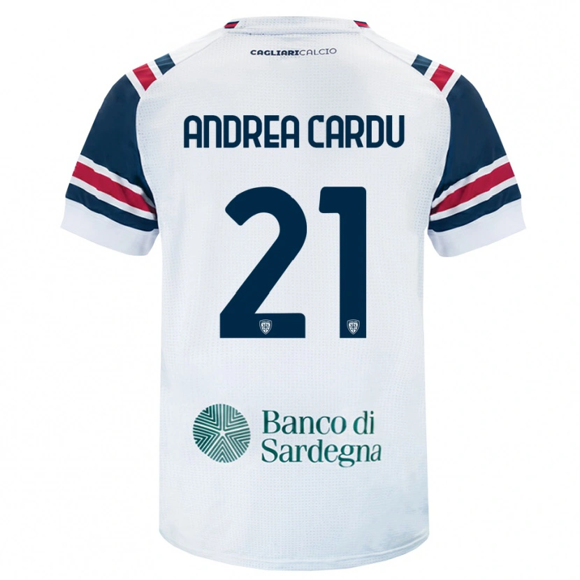 Danxen Damen Giovanni Andrea Cardu #21 Weiß Rot Grün Auswärtstrikot Trikot 2026/27 T-Shirt Österreich
