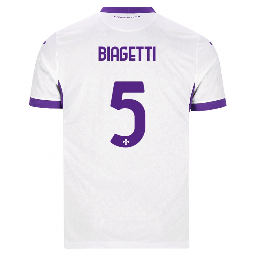 Danxen Damen Christian Biagetti #5 Weiß Lila Auswärtstrikot Trikot 2026/27 T-Shirt Österreich