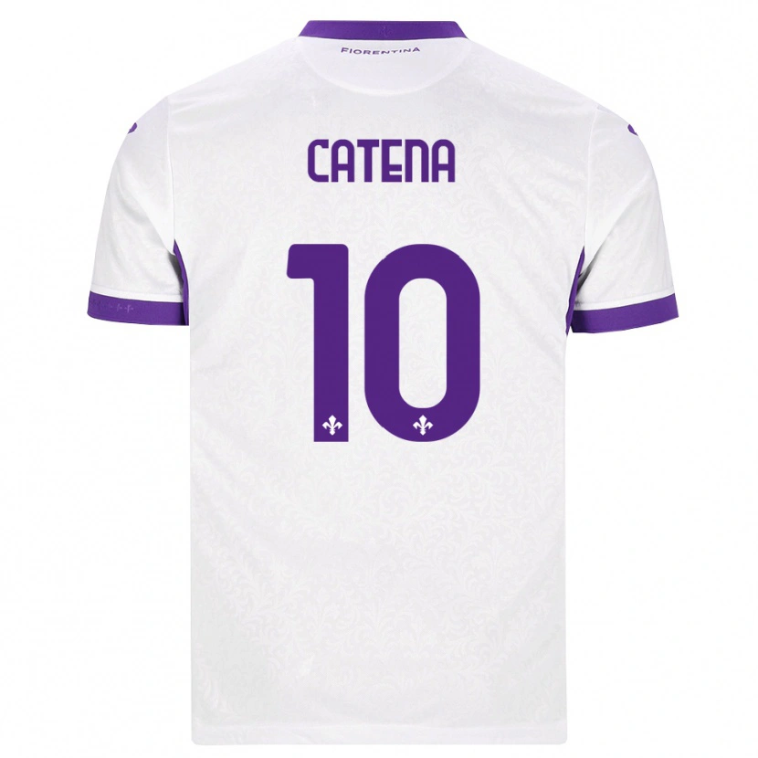 Danxen Damen Michaela Catena #10 Weiß Lila Auswärtstrikot Trikot 2026/27 T-Shirt Österreich