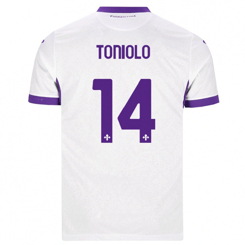 Danxen Damen Martina Toniolo #14 Weiß Lila Auswärtstrikot Trikot 2026/27 T-Shirt Österreich