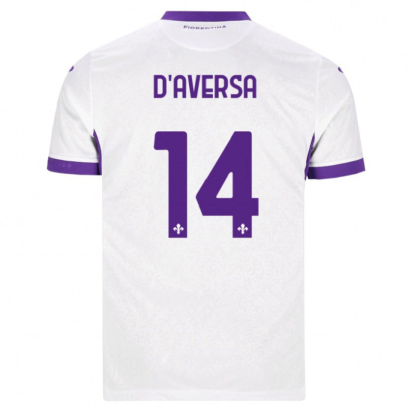Danxen Damen Simone D'aversa #14 Weiß Lila Auswärtstrikot Trikot 2026/27 T-Shirt Österreich