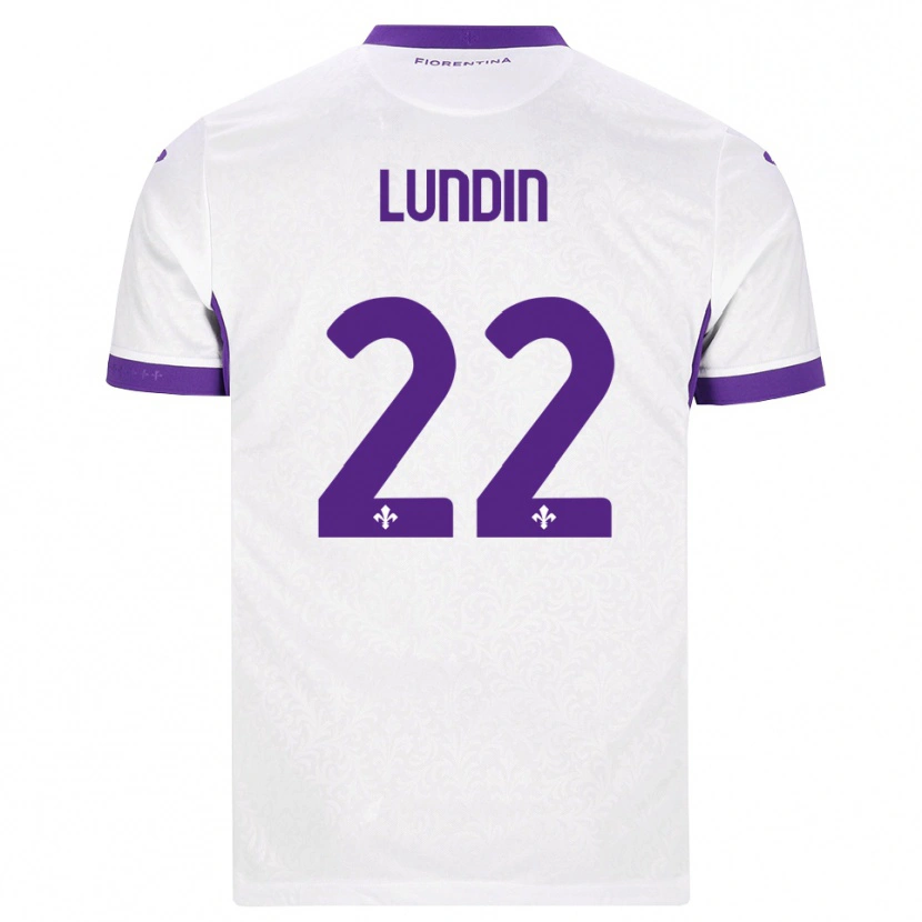 Danxen Damen Karin Lundin #22 Weiß Lila Auswärtstrikot Trikot 2026/27 T-Shirt Österreich