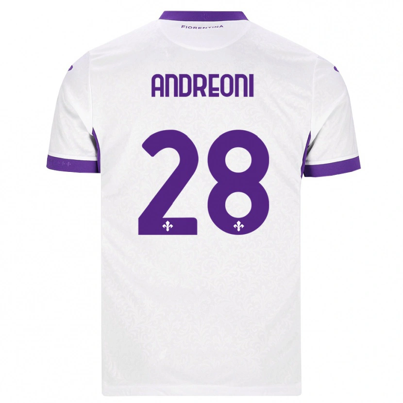 Danxen Damen Caterina Andreoni #28 Weiß Lila Auswärtstrikot Trikot 2026/27 T-Shirt Österreich