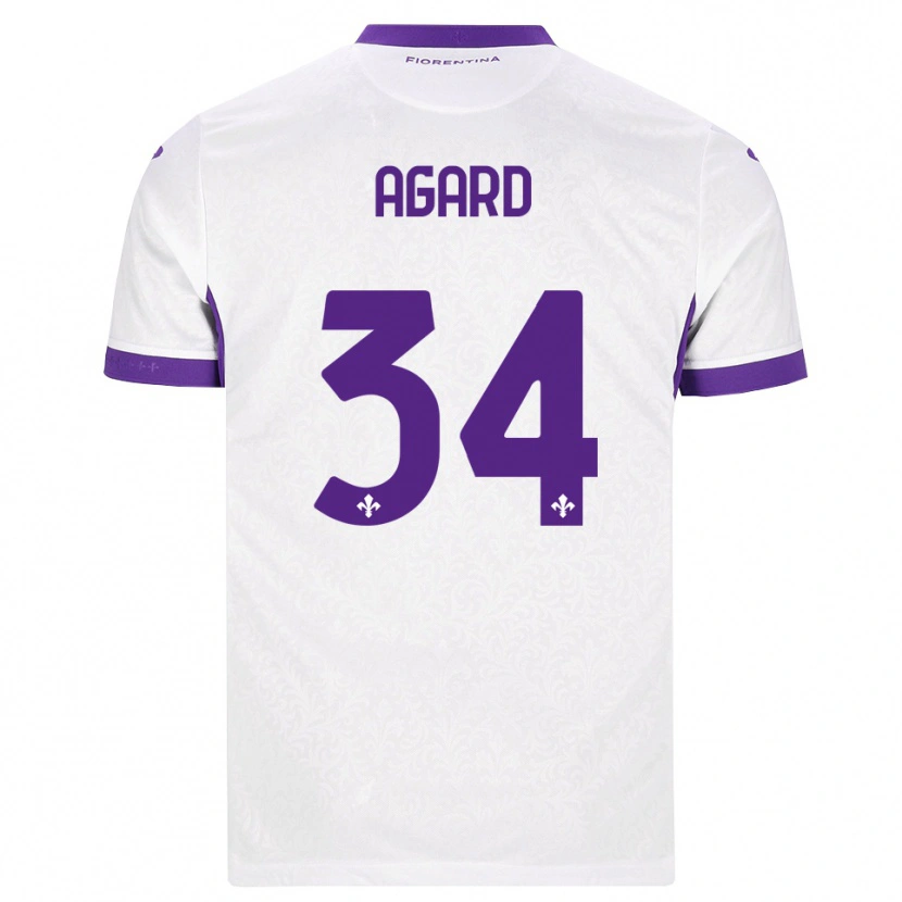Danxen Damen Laura Agard #34 Weiß Lila Auswärtstrikot Trikot 2026/27 T-Shirt Österreich